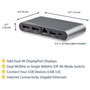 Startech - USB-C Multiport Adapter con Dual Monitor, 2 Puertos DisplayPort 4K y PD, para Windows