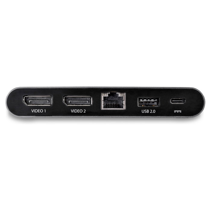 Startech - USB-C Multiport Adapter con Dual Monitor, 2 Puertos DisplayPort 4K y PD, para Windows Startech - USB-C Multiport Adapter con Dual Monitor, 2 Puertos DisplayPort 4K y PD, para Windows