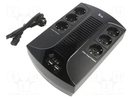IPS DM1-LI-0K6-PC-1X7 SAI con listón 600VA 360W