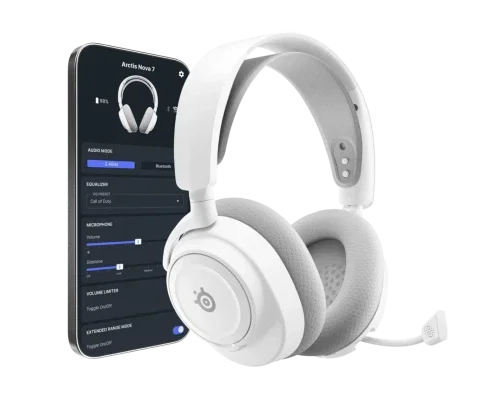 SteelSeries Arctis Nova 7P Gen 2 Auriculares Diadema Gaming Inalámbricos Bluetooth, Blanco (Art. 61745)