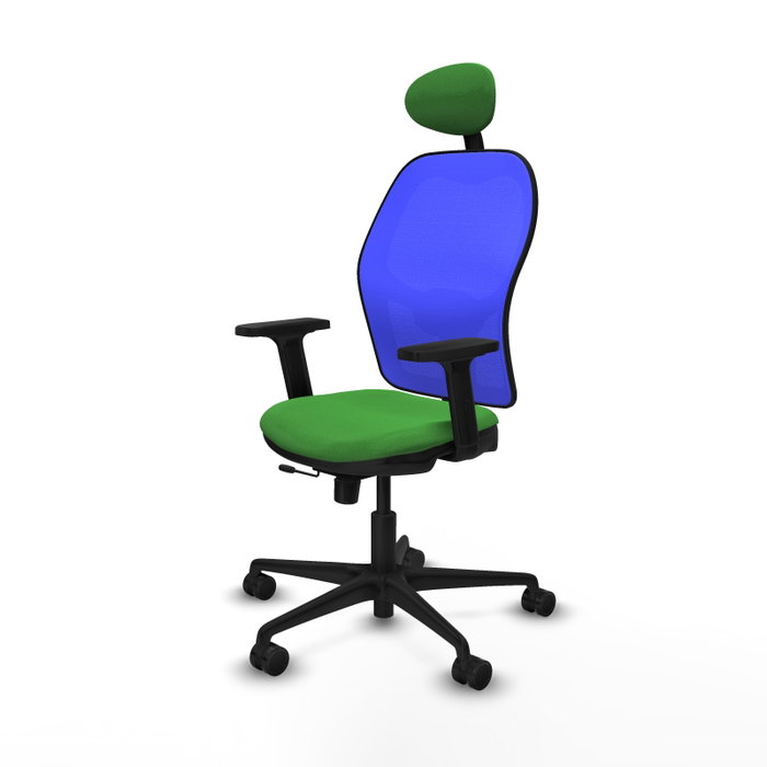PIQUERAS Y CRESPO Silla de oficina Jorquera con mecanismo Sincro/Traslack Verde y Azul PIQUERAS Y CRESPO Silla de oficina Jorquera con mecanismo Sincro/Traslack Verde y Azul