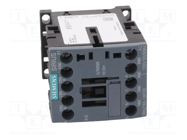 SIEMENS 3RH2140-1AF00 Contactor 4-polar 10A 110VAC