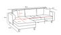 Atelier Del Sofa Berlin Right Sofá Esquinero Crema Dorado 258cm