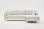 Atelier Del Sofa Berlin Right Sofá Esquinero Crema Dorado 258cm