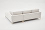 Atelier Del Sofa Berlin Right Sofá Esquinero Crema Dorado 258cm