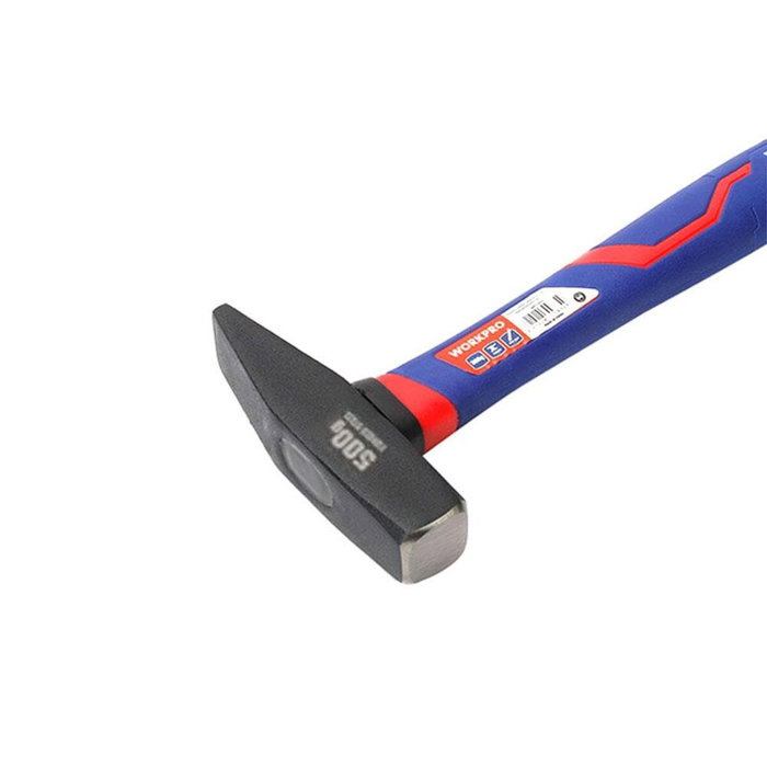 Workpro Martillo de maquinista con mango de fibra de vidrio, 500 g