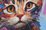 DKD Home Decor Cuadro Lienzo MDF 40X1,8X60 Gatito Lacado (Pack de 2)