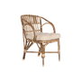 DKD Home Decor Silla de Ratán y Bambú Natural y Beige