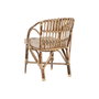 DKD Home Decor Silla de Ratán y Bambú Natural y Beige
