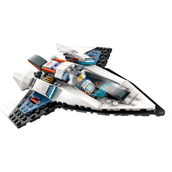 LEGO 60430 Nave Espacial Interestelar Monoplaza con Dron Robótico y Mochila Propulsora para Niños +6 Años