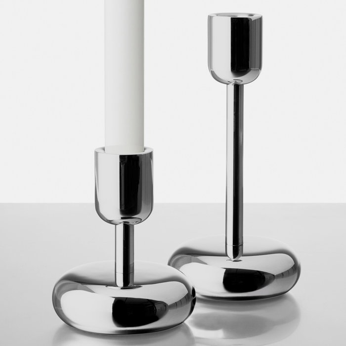 Iittala Portavelas Nappula Acero 18,3 cm (2 Unidades) Iittala Portavelas Nappula Acero 18,3 cm (2 Unidades)