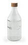 La Mediterranea Botella de Vidrio Redonda con Tapa de Metal Wood 1L (24 Unidades)