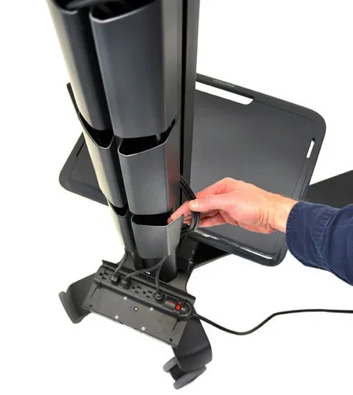 Ergotron Neo-Flex Mobile MediaCenter VHD Carro Multimedia para Pantalla Plana con Rotación Vertical-Horizontal, Inclinación de 20°, Ajuste en Altura - 24-191-085
