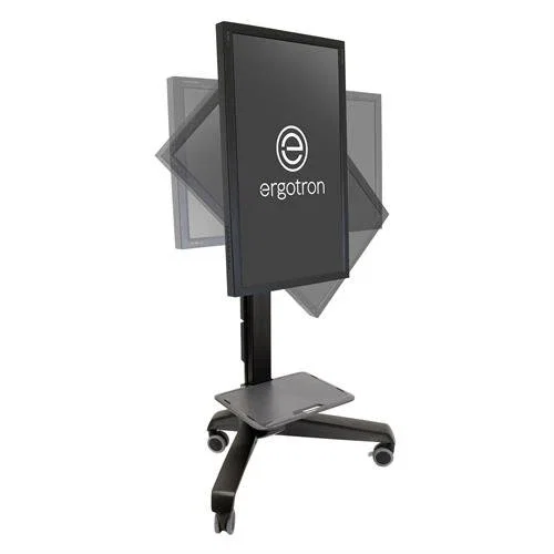 Ergotron Neo-Flex Mobile MediaCenter VHD Carro Multimedia para Pantalla Plana con Rotación Vertical-Horizontal, Inclinación de 20°, Ajuste en Altura - 24-191-085