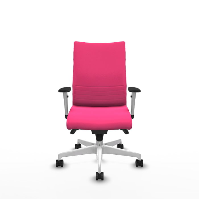 PIQUERAS Y CRESPO Silla Albacete Confidente Rosa con Mecanismo Sincro y Brazos ByN PIQUERAS Y CRESPO Silla Albacete Confidente Rosa con Mecanismo Sincro y Brazos ByN