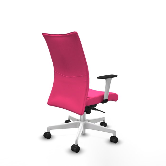 PIQUERAS Y CRESPO Silla Albacete Confidente Rosa con Mecanismo Sincro y Brazos ByN PIQUERAS Y CRESPO Silla Albacete Confidente Rosa con Mecanismo Sincro y Brazos ByN