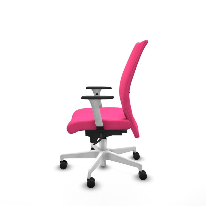 PIQUERAS Y CRESPO Silla Albacete Confidente Rosa con Mecanismo Sincro y Brazos ByN PIQUERAS Y CRESPO Silla Albacete Confidente Rosa con Mecanismo Sincro y Brazos ByN