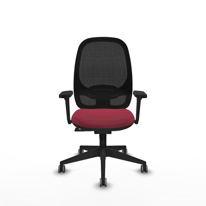 PIQUERAS Y CRESPO Silla de oficina Cilanco con mecanismo Sincro, Granate y Negro PIQUERAS Y CRESPO Silla de oficina Cilanco con mecanismo Sincro, Granate y Negro