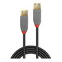 Lindy Cable de Extensión USB 3.2 Gen 1 Anthra Line 3m Negro