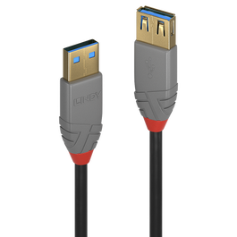 Lindy Cable de extensión USB 3.2 Gen 1 Anthra Line 3m