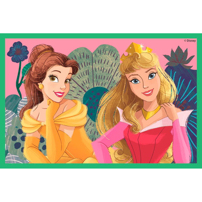 Clementoni 40660 - Juego de Cubos 6 Disney Princess para Niños +2 Años, Puzzle de Imágenes de Princesas
