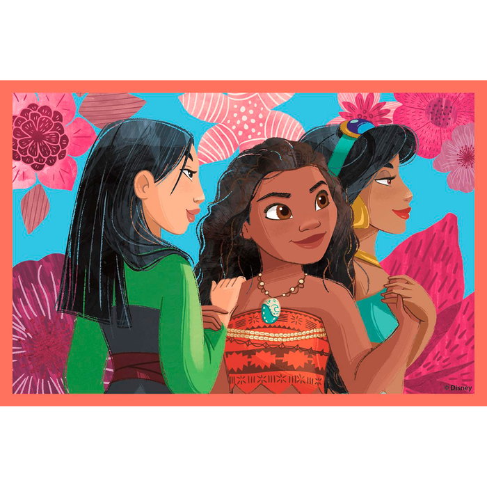 Clementoni 40660 - Juego de Cubos 6 Disney Princess para Niños +2 Años, Puzzle de Imágenes de Princesas