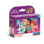 Clementoni 40660 - Juego de Cubos 6 Disney Princess para Niños +2 Años, Puzzle de Imágenes de Princesas