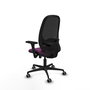 PIQUERAS Y CRESPO Silla de oficina Cilanco con mecanismo Sincro, Morado y Negro