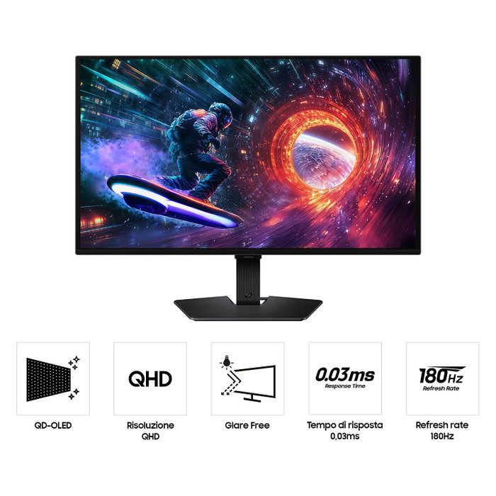 Samsung Odyssey G5 G50SF S27FG502SU Monitor Gaming 27 pulg. QD-OLED QHD 180 Hz Negro Samsung Odyssey G5 G50SF S27FG502SU Monitor Gaming 27 pulg. QD-OLED QHD 180 Hz Negro