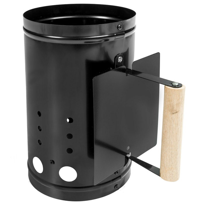 Algon Bbq Chimenea Barbacoa Negra para Exterior, Dimensiones 16.8 cm Ancho x 27.9 cm Alto x 27 cm Largo (6 Unidades)