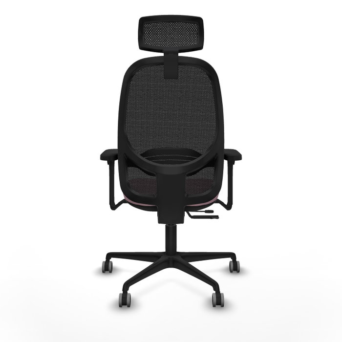 PIQUERAS Y CRESPO Silla de oficina Cilanco con mecanismo Sincro/Traslack, Rosa y Negro