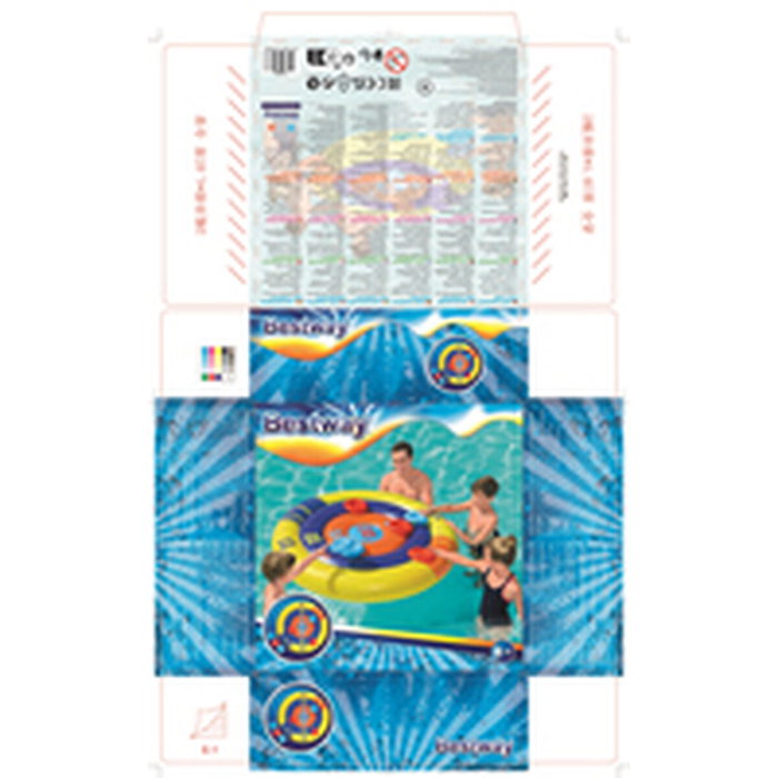 Bestway Juego Flotante Lanza Hinchable Discos D140 cm