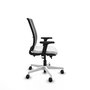 PIQUERAS Y CRESPO Silla de oficina Haches con mecanismo Sincro/Traslack, Blanco y Gris