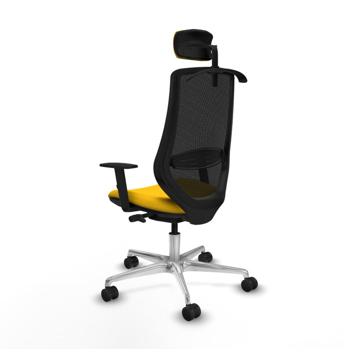 PIQUERAS Y CRESPO Silla de oficina Mardos con mecanismo Sincro/Traslack, Amarillo y Negro PIQUERAS Y CRESPO Silla de oficina Mardos con mecanismo Sincro/Traslack, Amarillo y Negro