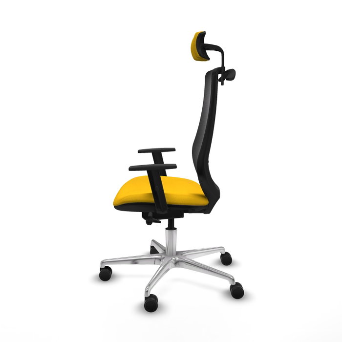 PIQUERAS Y CRESPO Silla de oficina Mardos con mecanismo Sincro/Traslack, Amarillo y Negro PIQUERAS Y CRESPO Silla de oficina Mardos con mecanismo Sincro/Traslack, Amarillo y Negro