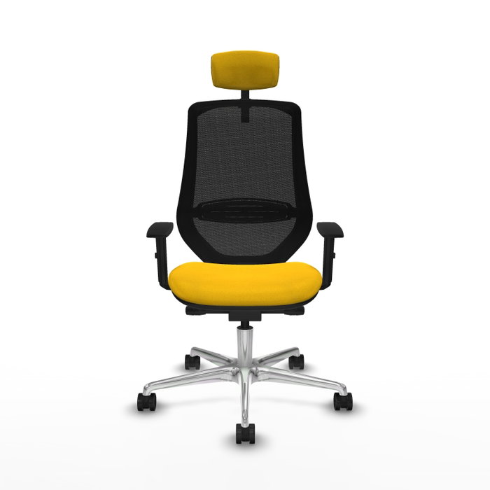 PIQUERAS Y CRESPO Silla de oficina Mardos con mecanismo Sincro/Traslack, Amarillo y Negro PIQUERAS Y CRESPO Silla de oficina Mardos con mecanismo Sincro/Traslack, Amarillo y Negro