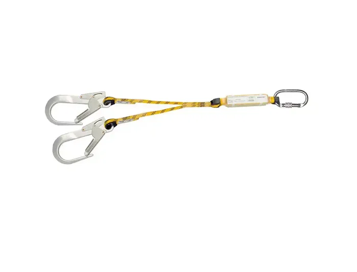 Safetop Cuerda doble 1,72 m con absorbedor y mosquetones 80113J y 80112J para trabajos en altura Safetop Cuerda doble 1,72 m con absorbedor y mosquetones 80113J y 80112J para trabajos en altura