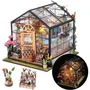 Book Nook - Kit de bricolaje para construir un invernadero de flores Green Nook 3D - 20 x 18 x 19 cm