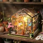 Book Nook - Kit de bricolaje para construir un invernadero de flores Green Nook 3D - 20 x 18 x 19 cm