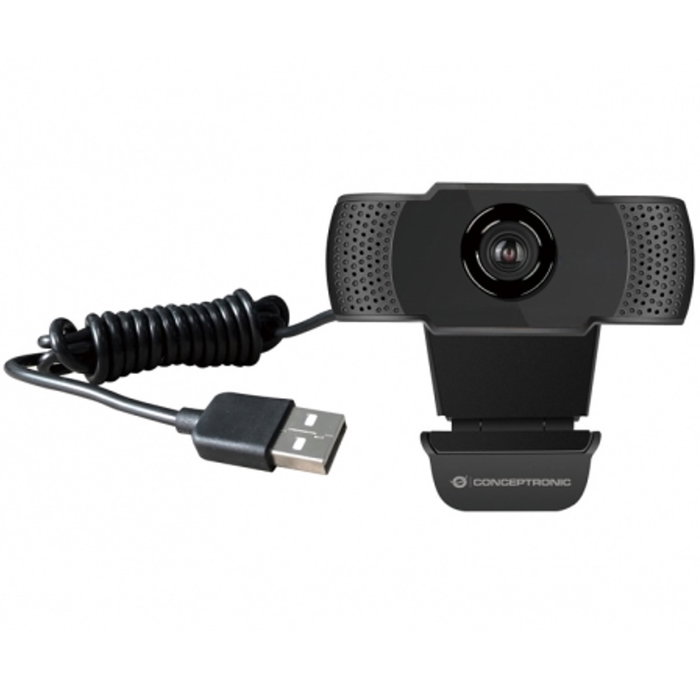 Conceptronic Webcam AMDIS01B 1080P Full HD con Micrófono