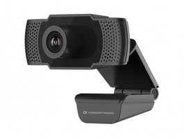 CONCEPTRONIC WEBCAM AMDIS01B 1080P Full HD Webcam with Microphone
