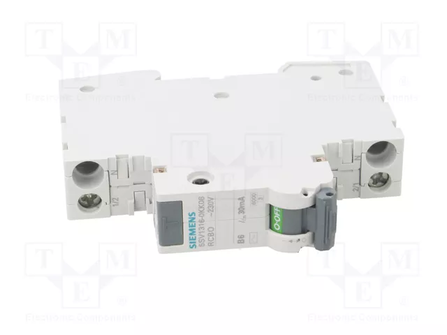 SIEMENS 5SV1316-0KK06 RCBO 6A 30mA 1+N