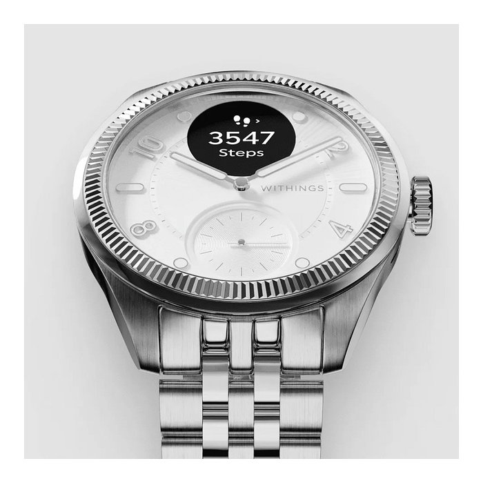 Withings ScanWatch Nova Brilliant Reloj Inteligente, Caja Titanio Gris 39 mm, Pantalla Híbrida OLED, GPS, Monitor Cardiaco y Sueño, Resistencia Agua 5 ATM Withings ScanWatch Nova Brilliant Reloj Inteligente, Caja Titanio Gris 39 mm, Pantalla Híbrida OLED, GPS, Monitor Cardiaco y Sueño, Resistencia Agua 5 ATM