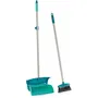 Leifheit 41405 Set Barredora con Mango y Pala con Tapa, Altura 110 cm
