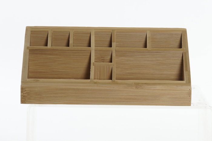 DKD Home Decor Organizador Bambú Natural 9 x 10 x 23 cm 10 Compartimentos
