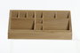 DKD Home Decor Organizador Bambú Natural 9 x 10 x 23 cm 10 Compartimentos