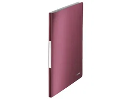 Leitz Carpeta Style Escaparate DIN A4 Rojo Granate con 20 Fundas
