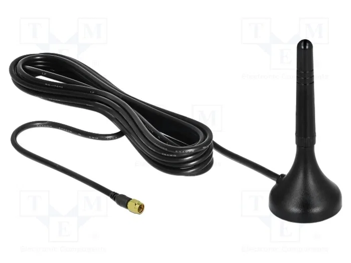 DeLOCK 12583 Antena LTE Omnidireccional con Conector SMA y Cable de 3 m DeLOCK 12583 Antena LTE Omnidireccional con Conector SMA y Cable de 3 m