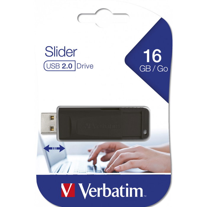 Verbatim Store'n'Go Slider 16GB Negro