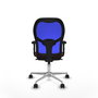 PIQUERAS Y CRESPO Silla de oficina Jorquera con mecanismo Sincro, Granate y Azul